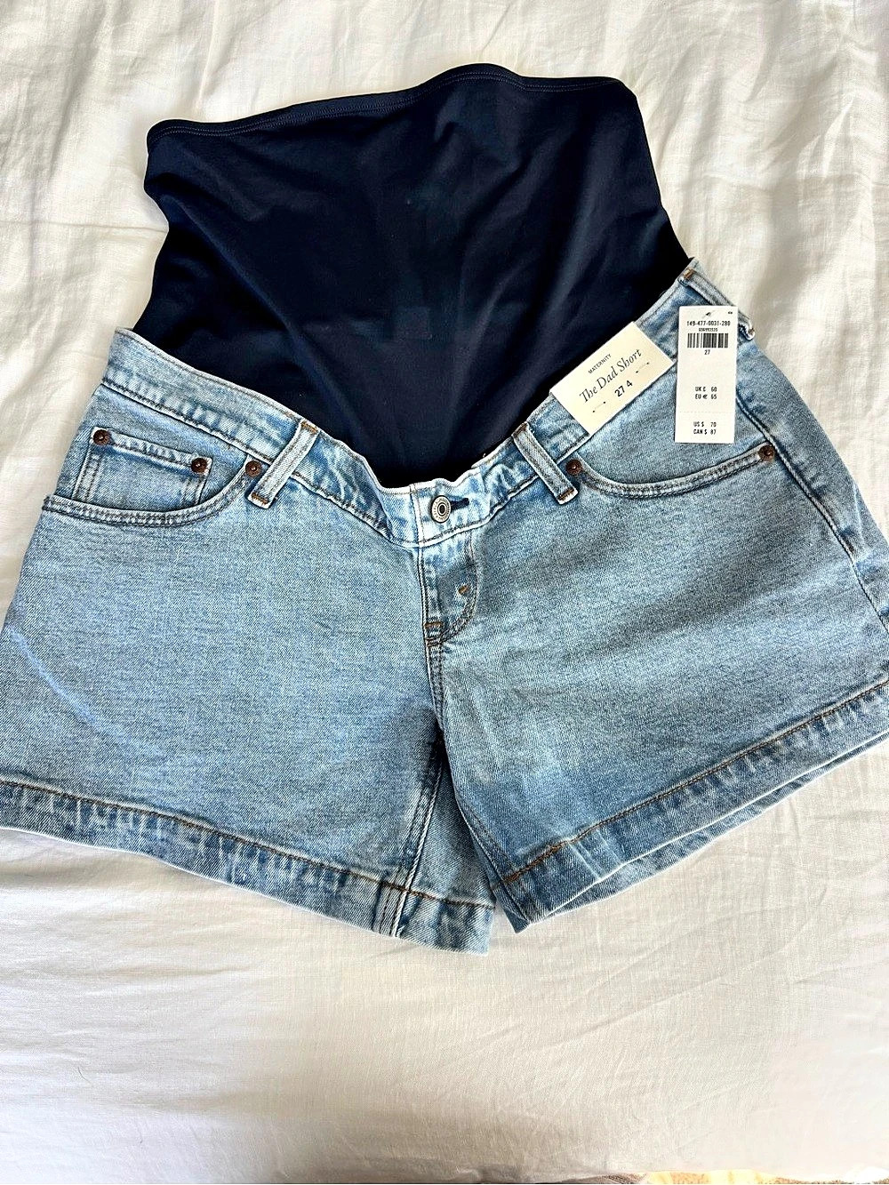 Abercrombie & Fitch Maternity Dad Short Denim Shorts Medium
